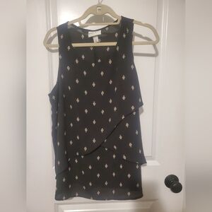 Ava & Viv Black sleeveless blouse size X